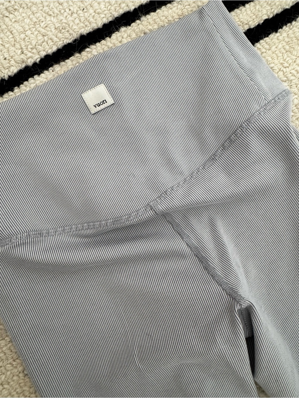 Vuori Women's Light Blue Pinstripe Leggings